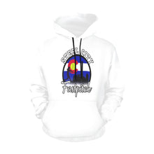 Load image into Gallery viewer, Steel City Name Number White All Over Print Hoodie for Women (USA Size) (Model H13)
