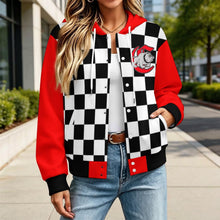 Load image into Gallery viewer, Design Unisex Hooded Baseball Jacket
