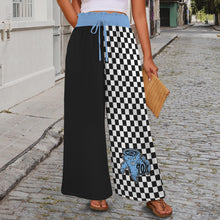Load image into Gallery viewer, School Spirit Pants Cyclones Half Elastic Waist Tether Pockets Wide Leg Pants
