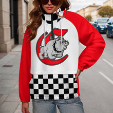 Load image into Gallery viewer, CB WB Checker R Women's Pullover Windbreaker
