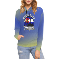 Steel City Sting Name Number Red smoke All Over Print Hoodie for Women (USA Size) (Model H13)
