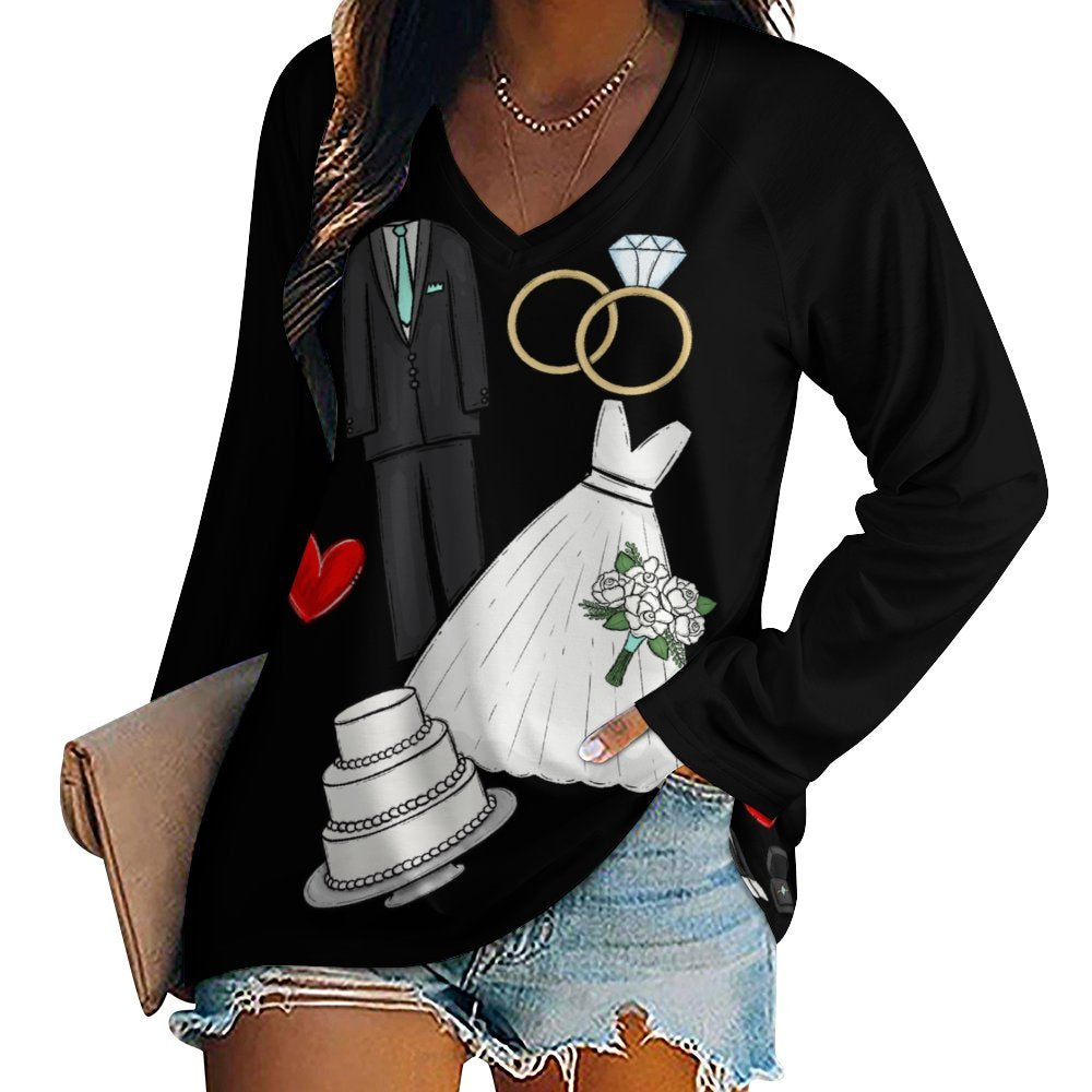 Women Long Sleeve Loose Tee