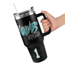 Load image into Gallery viewer, LW 40 OZ Black/black 40oz Tumbler with Black Handle
