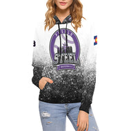 Pueblo Steel Full Custom All Over Print Hoodie for Women (USA Size) (Model H13)