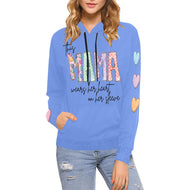 Mama Periwinkle F All Over Print Hoodie for Women (USA Size) (Model H13)