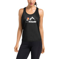 Altitude Tank Black Number Women's Racerback Tank Top (Model T60)