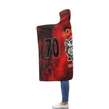 Load image into Gallery viewer, Hogs Hooded Blanket Flannel Hooded Blanket 56&#39;&#39;x80&#39;&#39;
