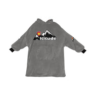 Altitude Sherpa Lined Hoodie Grey Blanket Hoodie for Women