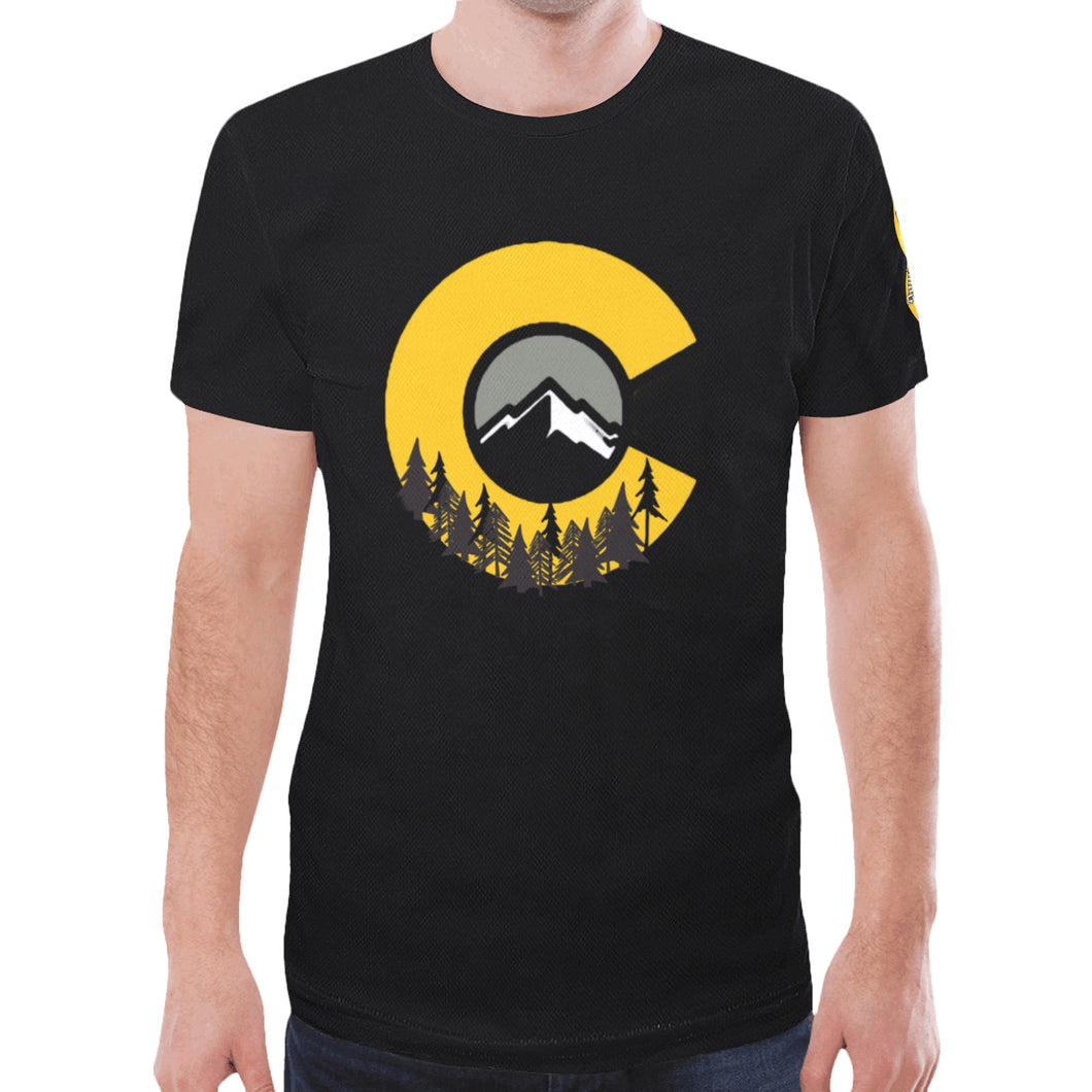Dom CO Shirt Black New All Over Print T-shirt for Men (Model T45)