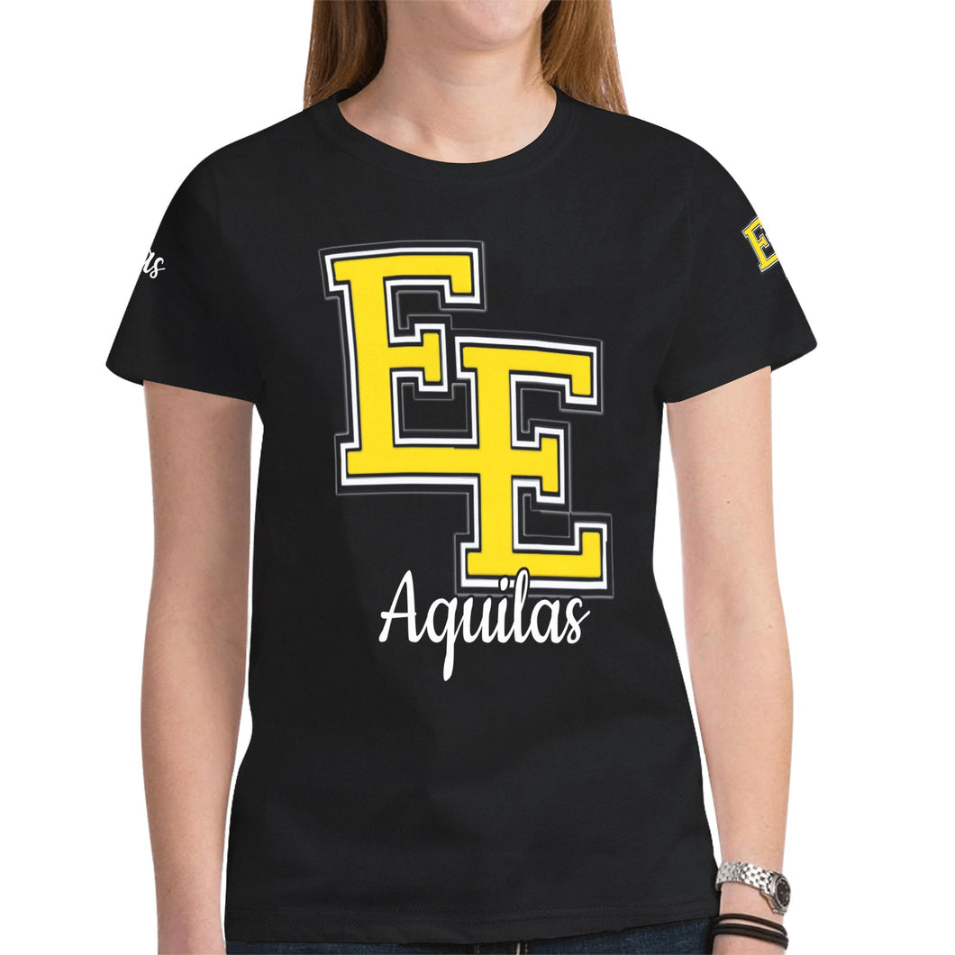 EE A 6 New All Over Print T-shirt for Women (Model T45)