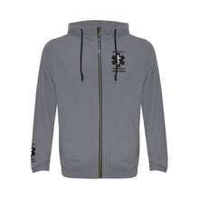 Load image into Gallery viewer, 94/6 poly/spandex ER Block Zip-Up Hoodie Men and Women Sizes
