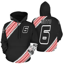 Load image into Gallery viewer, Custom Baseball Hoodie White 2 All Over Print Hoodie for Men (USA Size) (Model H13)
