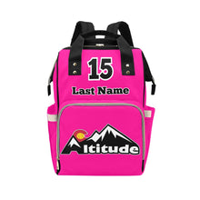 Load image into Gallery viewer, Altitude Backpack Pink Multi-Function Diaper Backpack/Diaper Bag (Model 1688)
