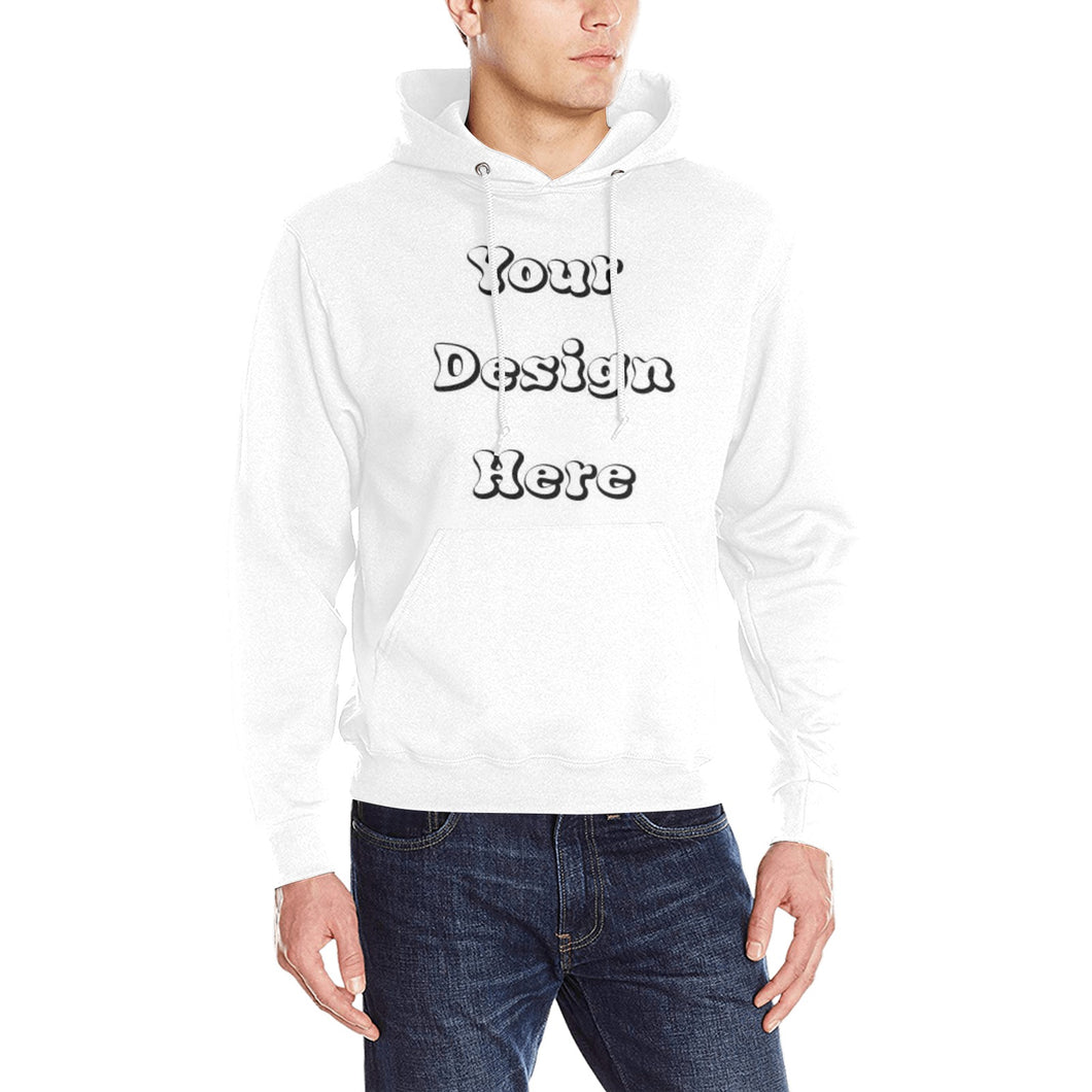 Custom Your Design Here-50/50 cotton/poly blend Hoodie Heavy Blend Hooded Sweatshirt