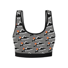 Load image into Gallery viewer, Altitude Sports Bra Grey Pattern Women&#39;s All Over Print Sports Bra (Model T52)
