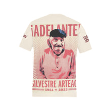 Load image into Gallery viewer, Sil tan Men&#39;s All Over Print T-Shirt (Solid Color Neck) (Model T63)
