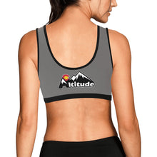 Load image into Gallery viewer, Altitude Sports Bra Grey Women&#39;s All Over Print Sports Bra (Model T52)
