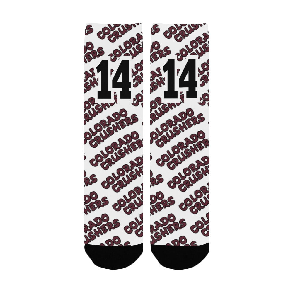 Crusher Socks Number Custom Socks for Women