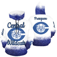 Central Cheer Mom Arm All Over Print Hoodie for Men (USA Size) (Model H13)
