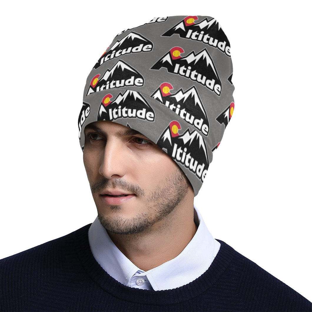 Altitude Beanie Grey All Over Print Beanie for Adults
