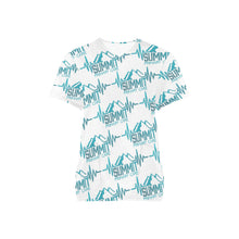 Load image into Gallery viewer, Summit Female Scrub Top White All Over Print Scrub Top
