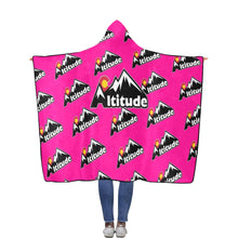 Load image into Gallery viewer, Altitude Hooded Blanket 3 Pink Flannel Hooded Blanket 56&#39;&#39;x80&#39;&#39;
