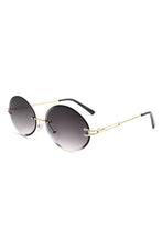 Load image into Gallery viewer, Round Oval Rimless Circle Vintage Sunglasses
