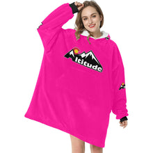 Load image into Gallery viewer, Altitude Sherpa Lined Hoodie Pink Blanket Hoodie for Women
