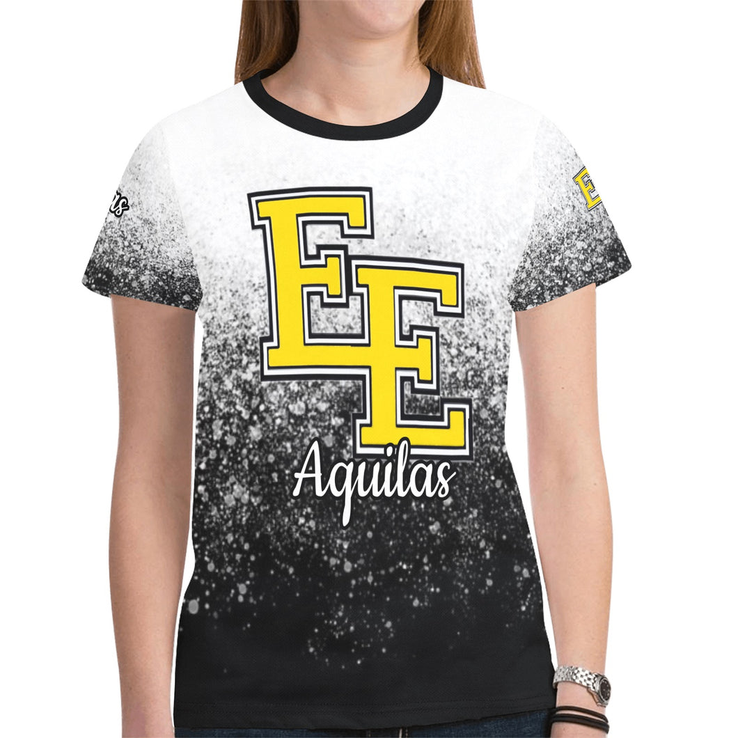 EE A 67 New All Over Print T-shirt for Women (Model T45)