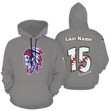 Load image into Gallery viewer, Tribe Grey Mom Hoodie F All Over Print Hoodie for Women (USA Size) (Model H13)
