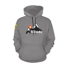 Load image into Gallery viewer, Altitude Grey Last name/Number Nickname Softball Numbers All Over Print Hoodie for Women (USA Size) (Model H13)
