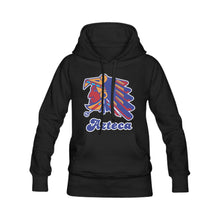 Load image into Gallery viewer, Azteca 50/50 Black Words Heavy Blend Hooded Sweatshirt
