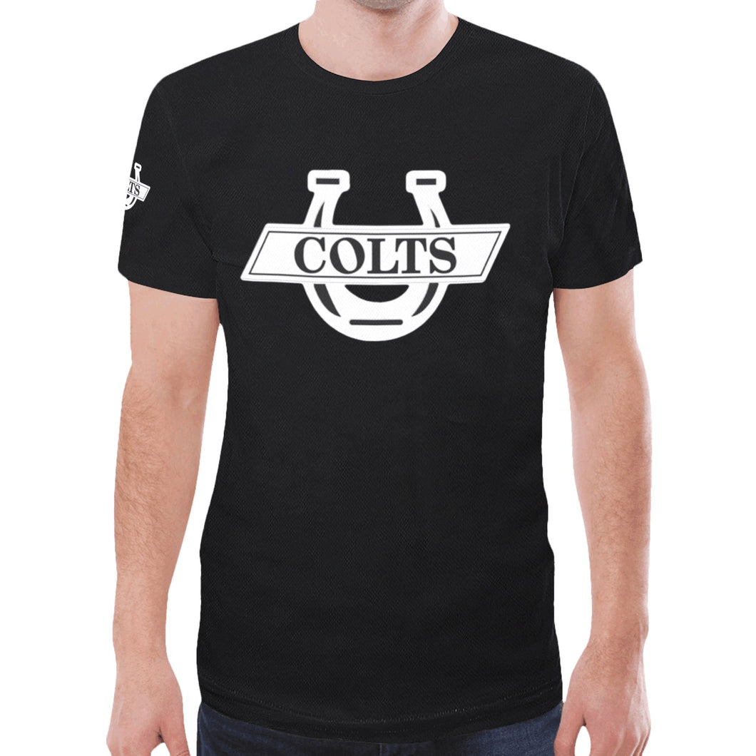 South Shirt Black/White New All Over Print T-shirt for Men (Model T45)