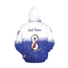Load image into Gallery viewer, Tribe Mom Glitter Hoodie All Over Print Hoodie for Women (USA Size) (Model H13)
