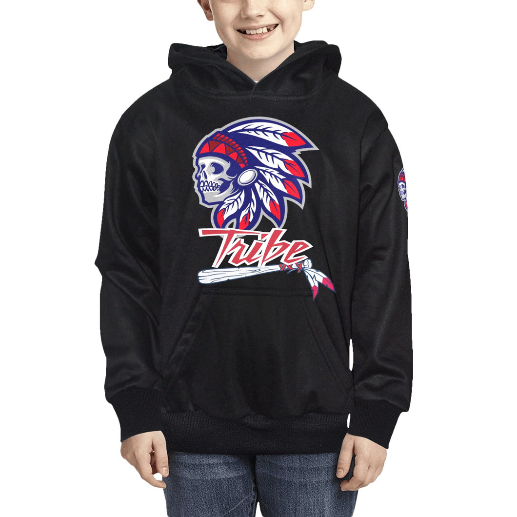 Tribe Baseball Black F Kids' All Over Print Hoodie (Model H38)