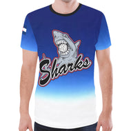 SHARKS MEN TSHIRT New All Over Print T-shirt for Men (Model T45)