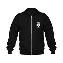 Load image into Gallery viewer, 50/50 Cotton/Poly Blend Gildan Zip-Up Hoodie Unisex Size
