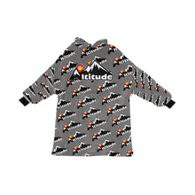 Load image into Gallery viewer, Altitude Sherpa Lined Hoodie Grey Pattern Blanket Hoodie for Women
