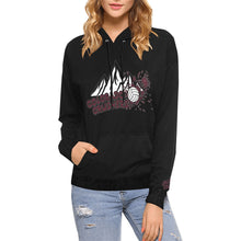 Load image into Gallery viewer, Crushers Black Hoodie Women All Over Print Hoodie for Women (USA Size) (Model H13)
