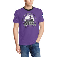 Load image into Gallery viewer, PS purple SHIRT b Men&#39;s All Over Print T-Shirt (Solid Color Neck) (Model T63)
