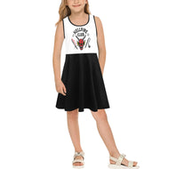 youth hf dress 4 Girls' Sleeveless Sundress (Model D56)