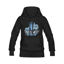 Load image into Gallery viewer, 50/50 PW Cheer Black Heavy Blend Hooded Sweatshirt

