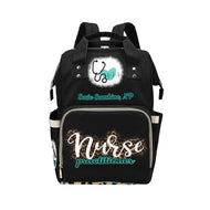 NP 2/Nurse Bag Leopard Multi-Function Backpack Bag (Model 1688)