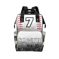 South Baseball Multi-Function Diaper Backpack/Diaper Bag (Model 1688)