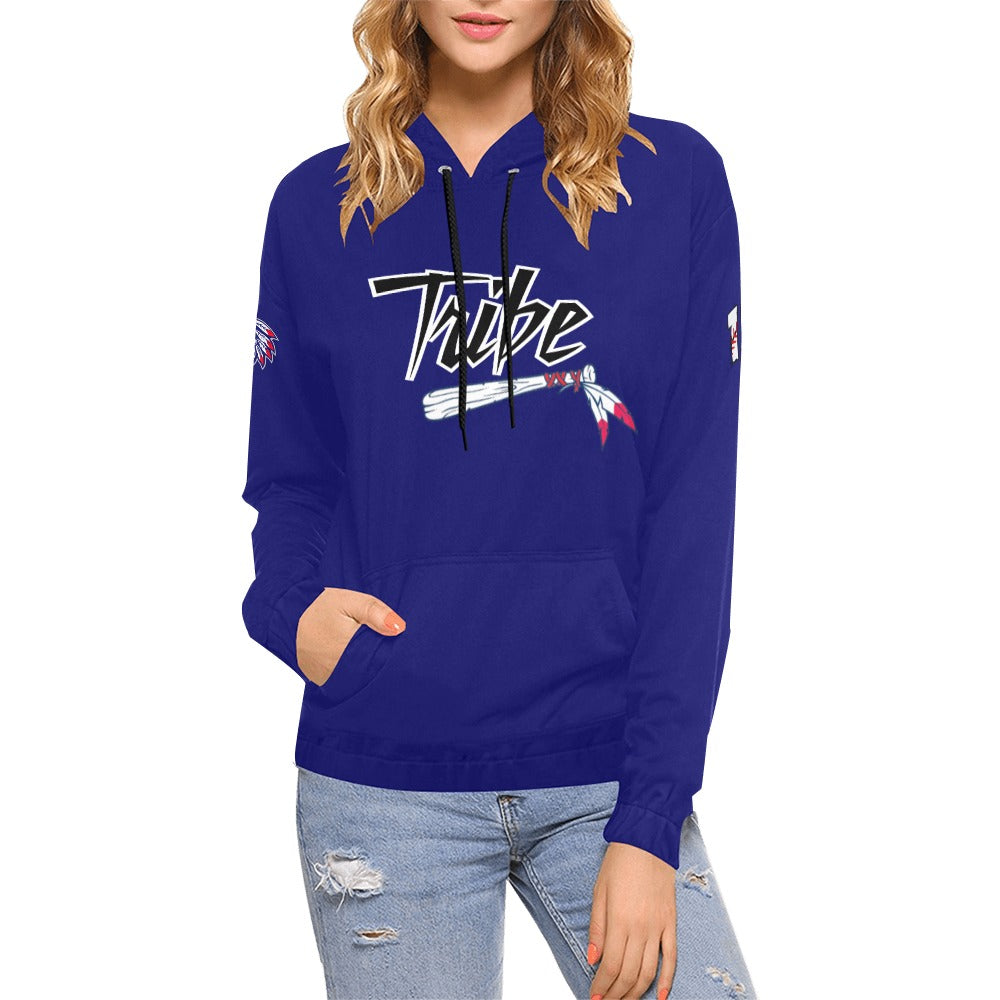 Tribe Black Mom Hoodie d s All Over Print Hoodie for Women (USA Size) (Model H13)