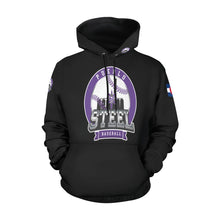 Load image into Gallery viewer, Pueblo Steel Last Name/Number All Over Print Hoodie for Women (USA Size) (Model H13)
