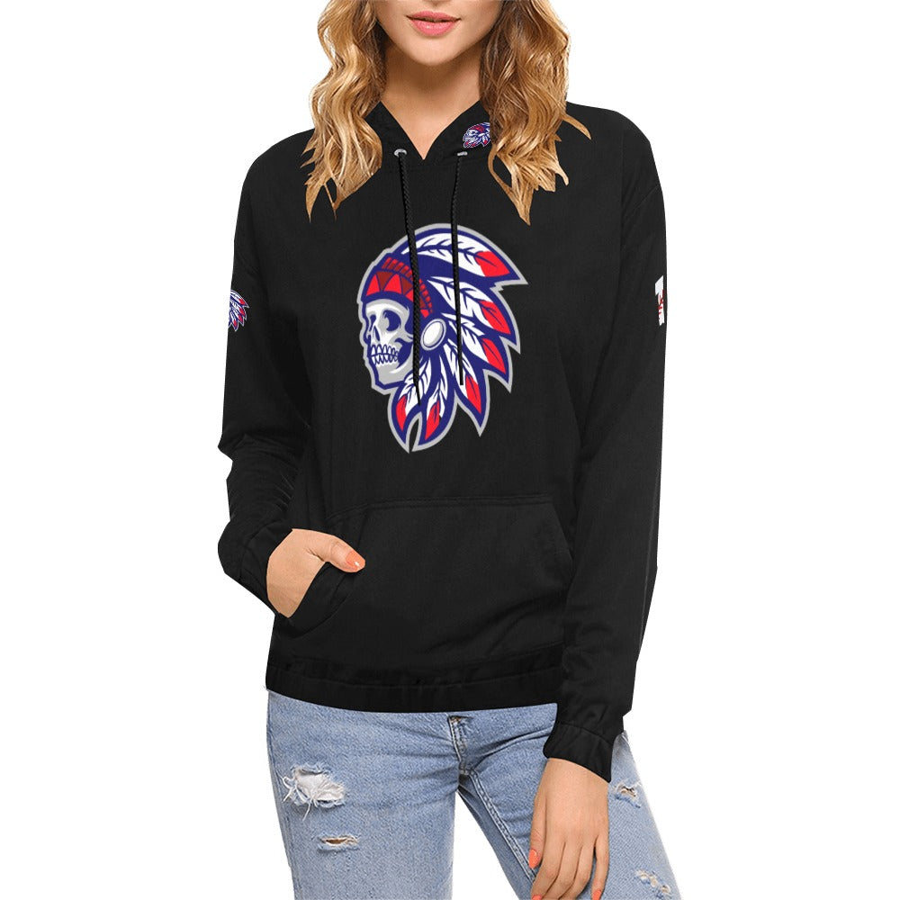 Tribe Black Mom Hoodie All Over Print Hoodie for Women (USA Size) (Model H13)