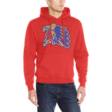 Load image into Gallery viewer, Azteca 50/50 Red Heavy Blend Hooded Sweatshirt
