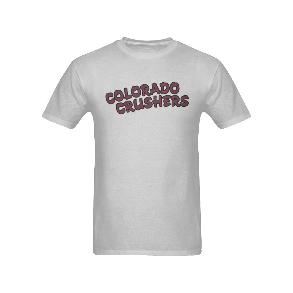 Crusher Men White Words Men's T-Shirt in USA Size (Front Printing Only)