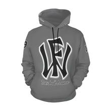 Load image into Gallery viewer, Wow Force Mama Hoodie LastName/FirstName/NickName/Nuimber Grey/Black All Over Print Hoodie for Women (USA Size) (Model H13)
